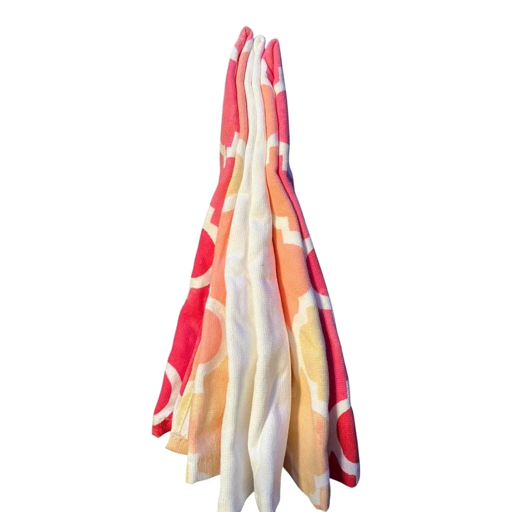 Storehouse Valentine Kitchen Towels Unisex 28in Pink Brand New 3-Pack Quatrefoil